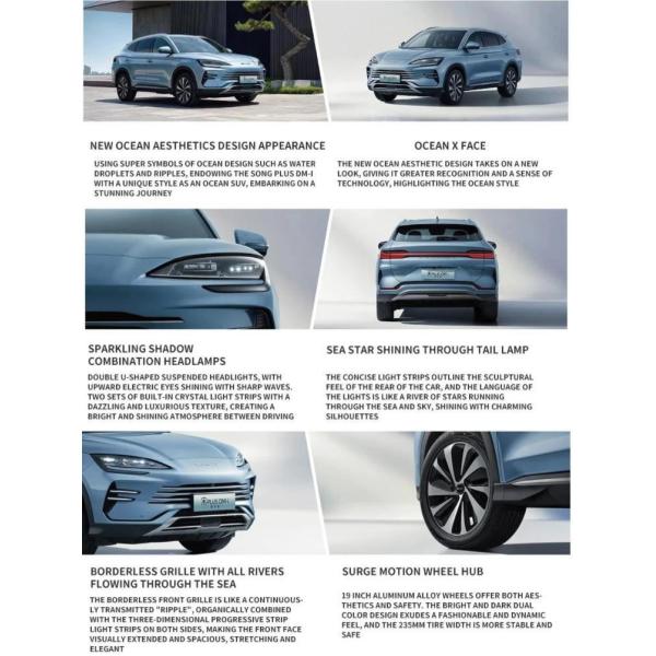 New Energy LHD SUV Byd Song Plus Dm-I EV Flagship Hybrid Vehicles 2024 Byd Song Plus Champions Edition Dm-I 110km