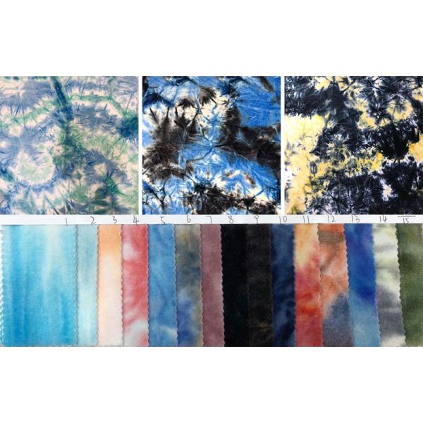 57 inch Polyester Velvet Velour Fabric Tie Dye Velvet Fabric Floral Printed