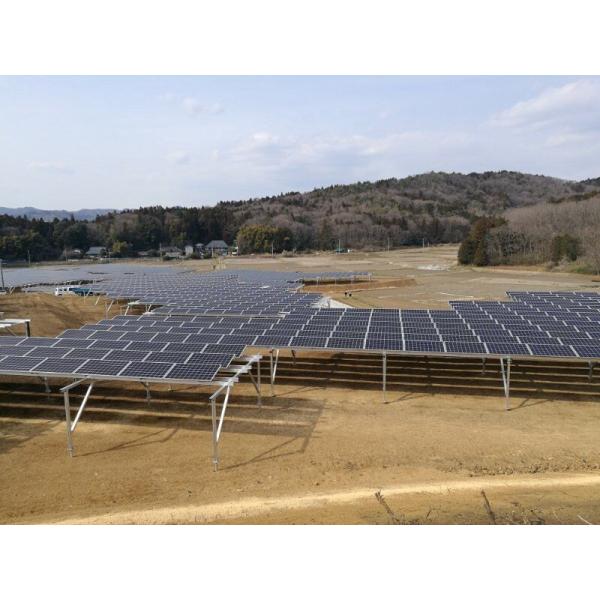 10 - 60deg Installation Aluminum 6005-T5 Ground mounted PV systems solar bracket