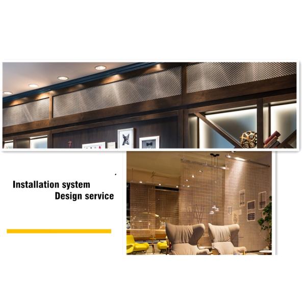Surface Finished Services Architectural Woven Wire Mesh With Pattern Design