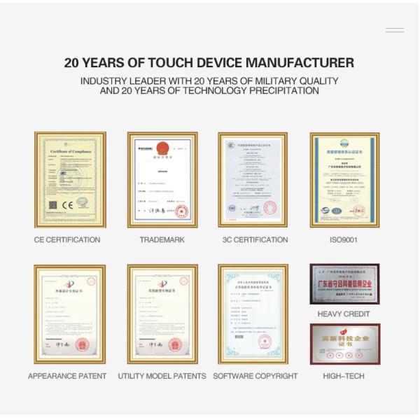 CCC FCC 1024x768 Capacitive 21.5 Inch 4g J1800 Ipc Touch Screen