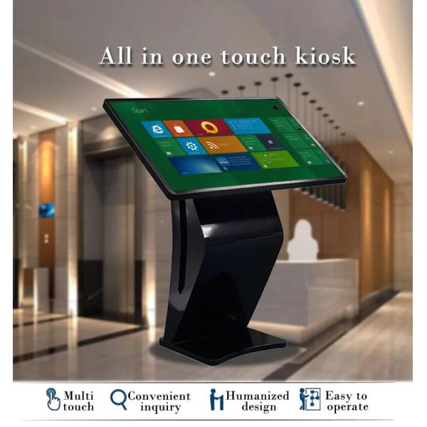 55" Floor Standing All In One Touch Screen Kiosk Computer Android Windows System
