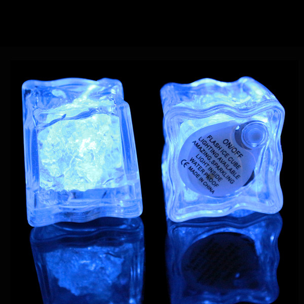 Multi-Color Button On/Off LED Ice Cube For KTV, Leisure Bar, Birthday , Wedding