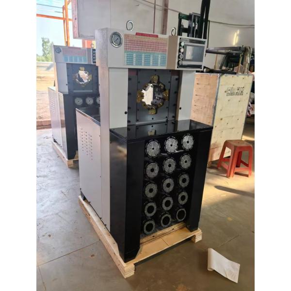 Super Thickness 3 Inch With 15 Dies 6-76mm Blue Color AC Hose Crimping Machine With Withhold Faster Crimping Force 650T