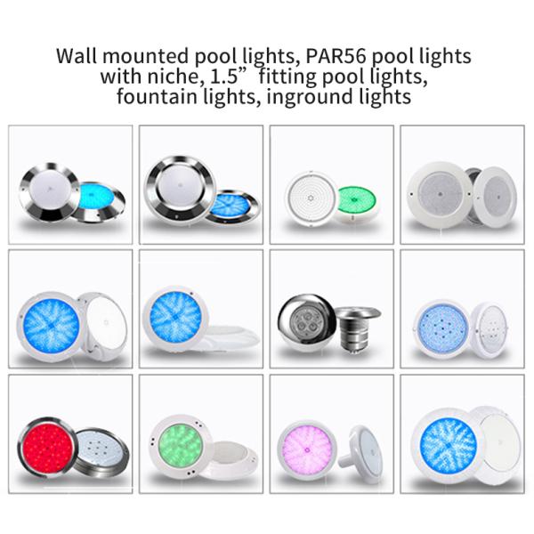 SMD2835 12V Lights For Fiberglass Pools , RGB LED Color Changing Swimming Pool Lights