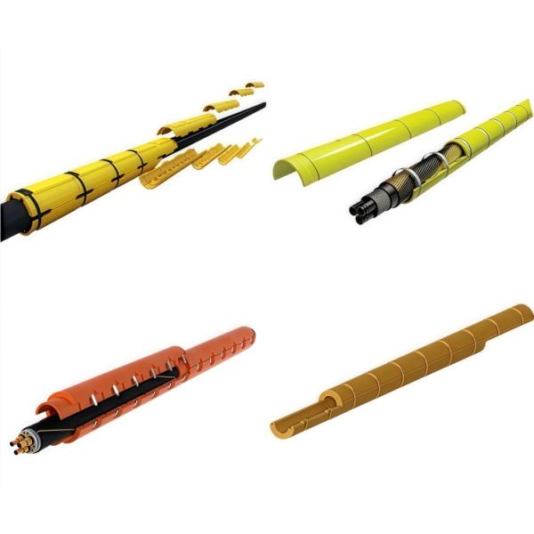 Underwater Pu Subsea Cable Protection Red Color