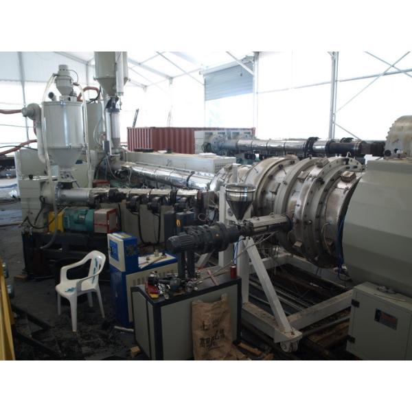 Big Dia HDPE Solid Pipe Production Line , Plastic Pipe Production Line PLC Automatic