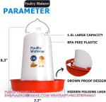 Recyclable Sustainable Plastic Chick Feeder Waterer Kit Chicken Feeder and