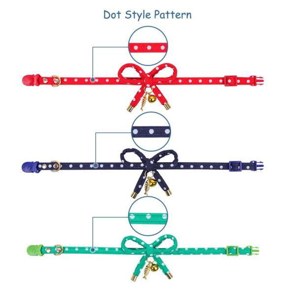 Christmas Adjustable Bow Tie Cat Collar Breakaway Bow Knot Design With Charming Fish Bone