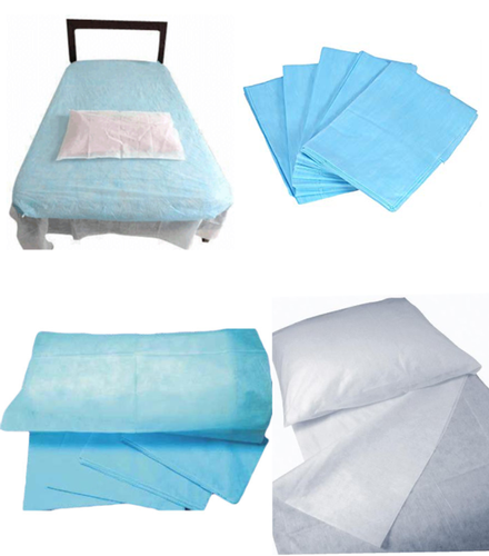 Blue Non Woven Disposable Massage Table Sheets Roll Medical Spa Hotel Hospital
