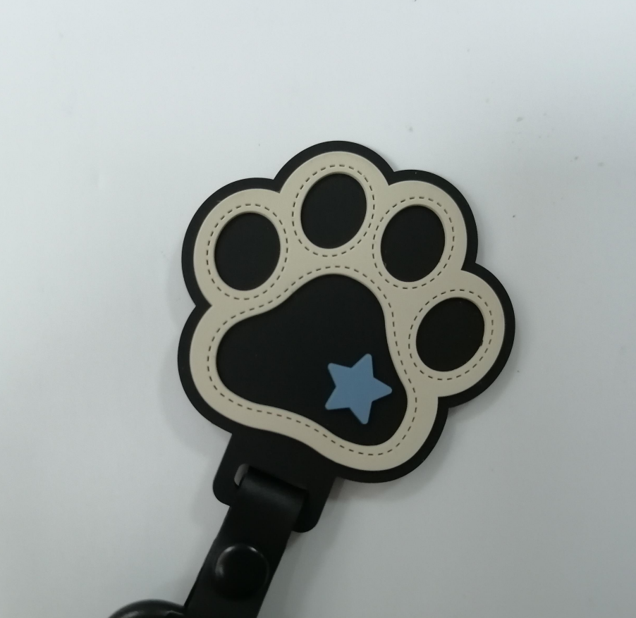 Badge Silicone Customized 3D Rubber Patches Heat Transfer For Garment
