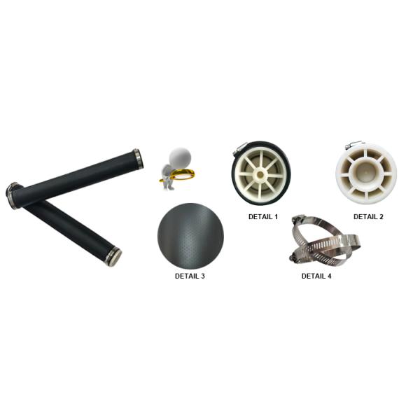 Dn65mm Fine Bubble Tube Diffuser EPDM Membrane Aerator For Aeration System