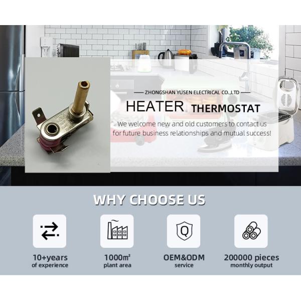 50-250 C Temperature Control Electric Iron Thermostat with Endurance Test Cycle of 100