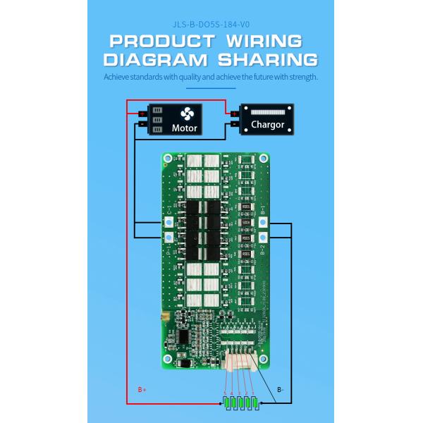 3s-5s Lifepo4 Start Up Power BMS Board 5a-10a With Lithium Battery Temp Sensor