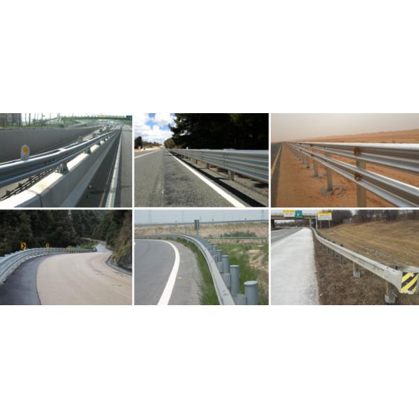 Long Life Highway Guardrail Parts Customized Thickness Excellent Impact Resistance