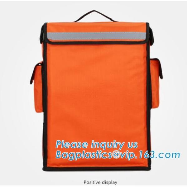 Foldable Lunch Insulated Cooler Bag Heated Food Delivery Bag Thermal Pizza Delivery Cooler Bag