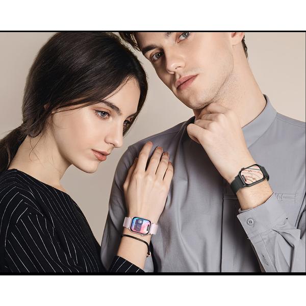 AI Voice Assistant Square Shape Smart Watch Health Monitoring Smart Watch