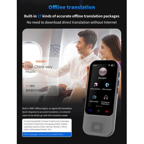 138Language Speaking Voice Recorder And Translator Device Online