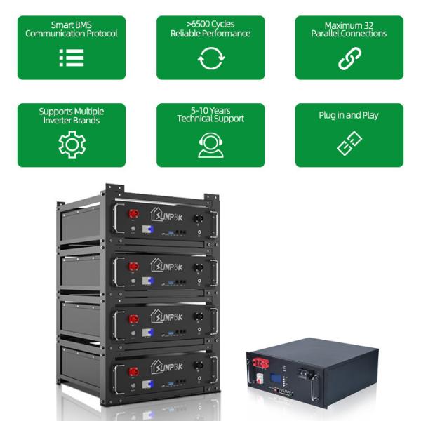 Customization Intelligent Monitoring Energy Storage Lithium Battery With Bms A-grade 48v 200ah 100ah 5kw 10kw Lifepo4 Battery