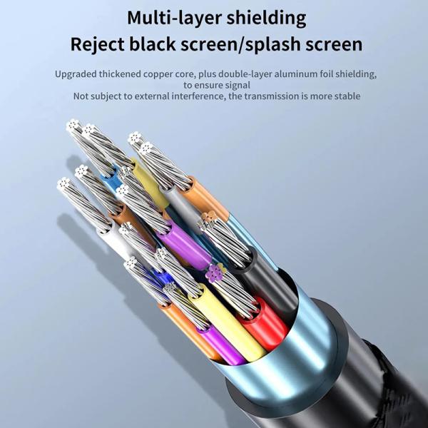 PVC Jacket Male-Female USB C Type C to Displayport Display Adapter Cable for 8K 60Hz Video Audio