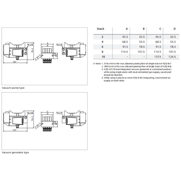 AZQ Series Mini Integrated Vacuum Generator