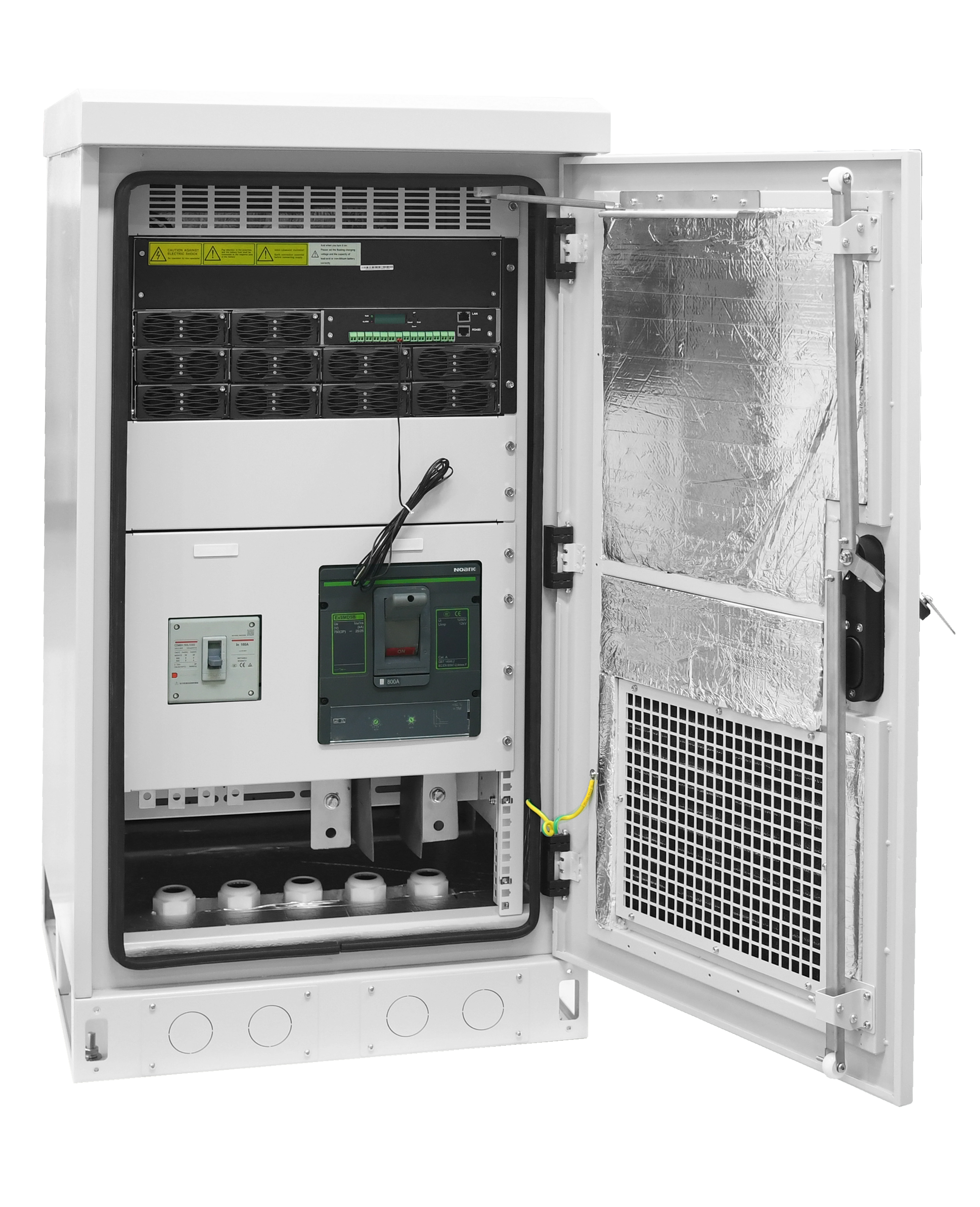 EBS Rectifeir System 48Vdc 200A Outdoor IP55 cabinet for Telecom Base Station 1M Height for Africa Market