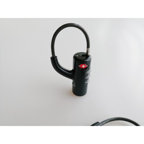 Lightweight TSA Combination Padlock Black Color Durable For Travel Bag