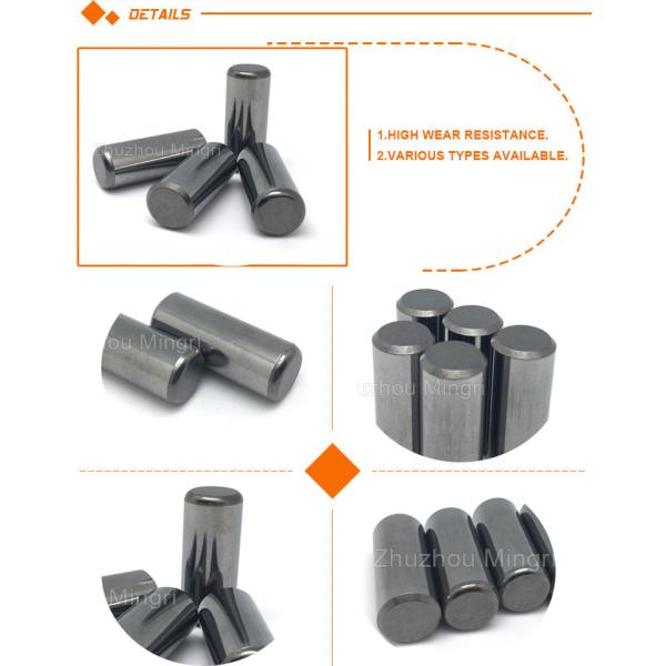 High Pressure Griding Roll Studs Tungsten Carbide Buttons / Cemented Carbide HPGR Studs