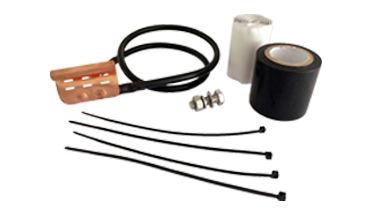 Cell Site Copper Coaxial Cable Grounding Kit For 1 / 2 ″ 7 / 8 ″ Coaxial Cable