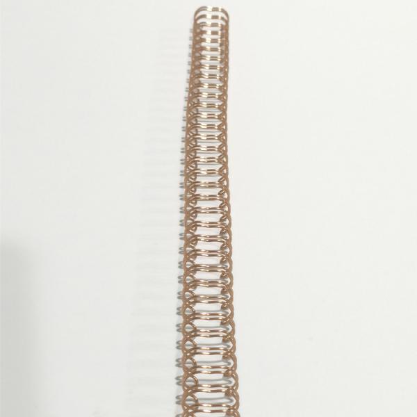 Bronze 0.8mm Thickness Metal Double Wires After Printing Spiral Binding Wires