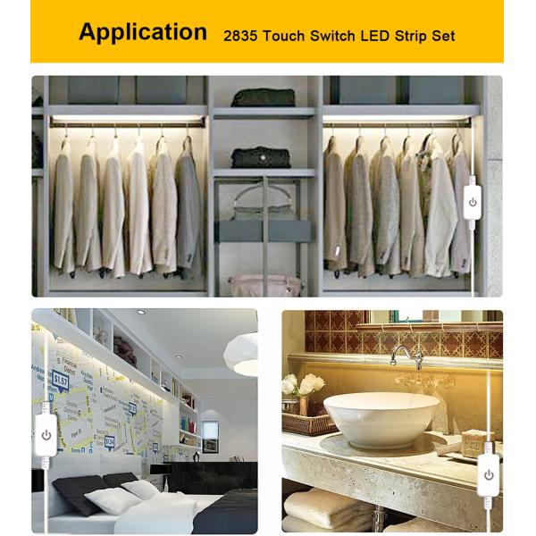 1M 2M 3M PIR Sensor Led Strip Light IP65 Waterproof For Indoor Home