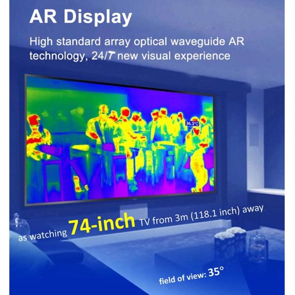 Rapid Emergency Response Smart Infrared Helmet Quick Temperature Check Intelligent