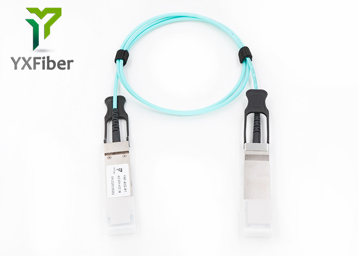 China Optical Fiber 40G QSFP+ To QSFP+ 1M AOC SFP+ Cable wholesale