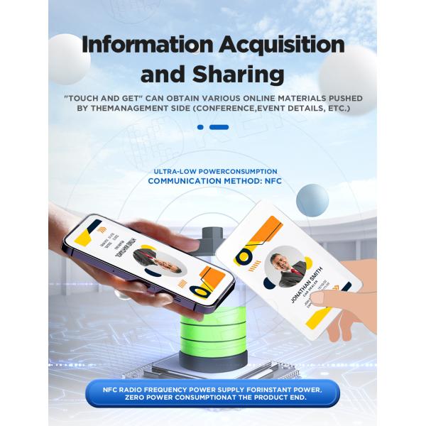 Office Electronic Employee Digital Work Badge Access Control Employee Event name VIP Card ID Badge PVC NFC Card