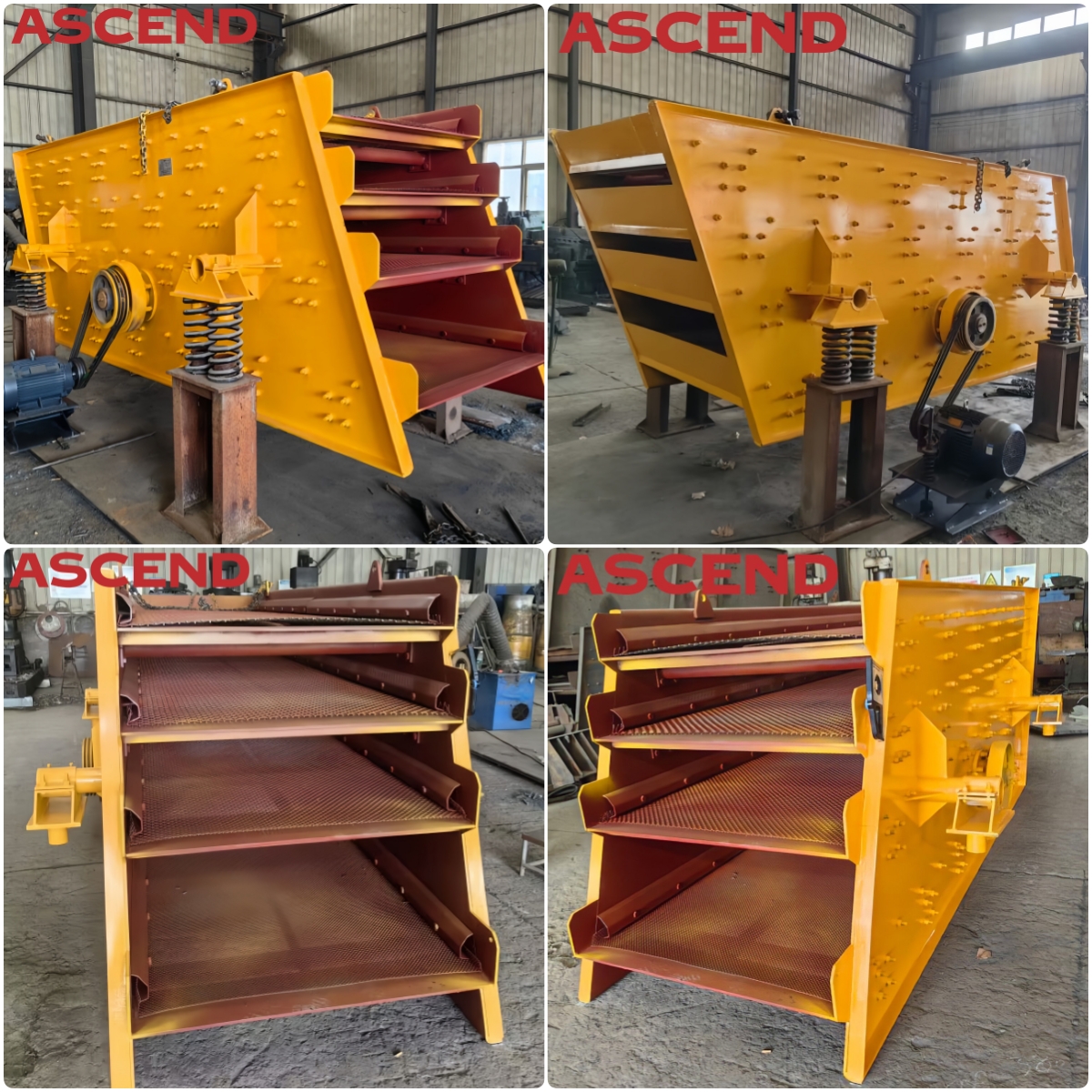 3YK1860 4YK1860 Vibrating Sand Screening Equipment Washing Shaker Plant