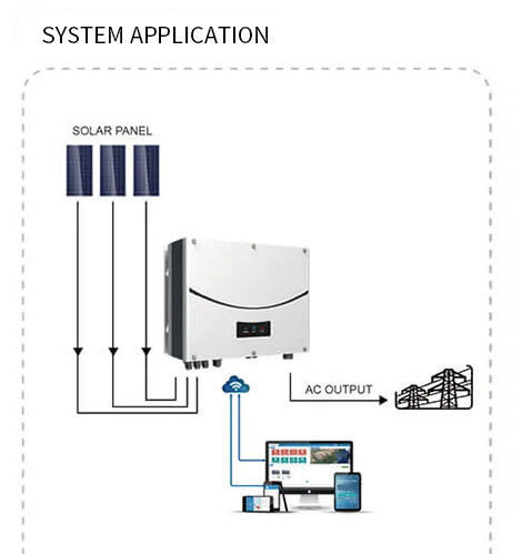 5500VA 6600VA On Grid Solar Inverter 5Kw 6Kw PV Inverters Waterproof