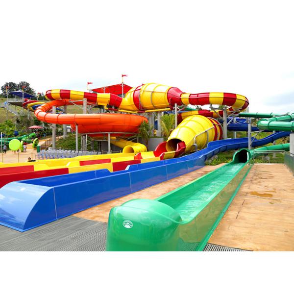 High Speed Combination Custom Water Slides Water Play Equipment For Amusement Park