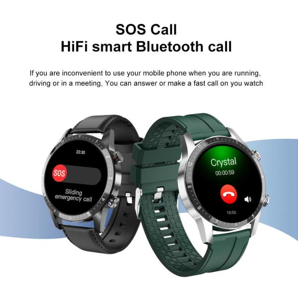 Music Play Round Smartwatch BT Phone Call DIY Watchface For Man