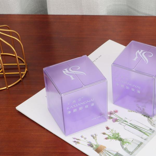 Custom Logo Cosmetic Package Transparent Visual Soft Crease PET PVC Acetate Packaging Boxes