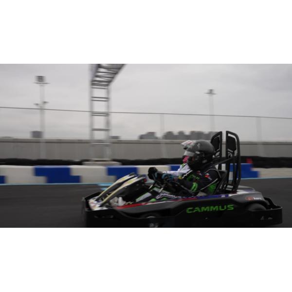 Amusement Park Children Go Kart Pro Racing Electric 48V With LED Light