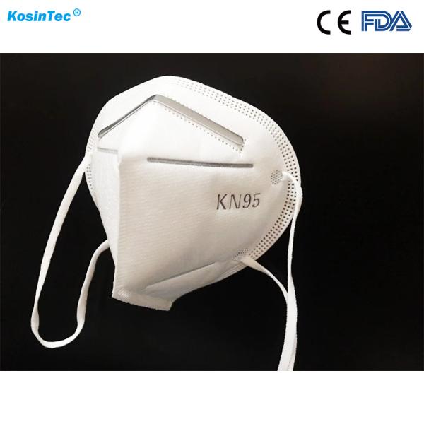 Non Toxic Disposable Earloop Face Mask , Lightweight KN95 Face Mask