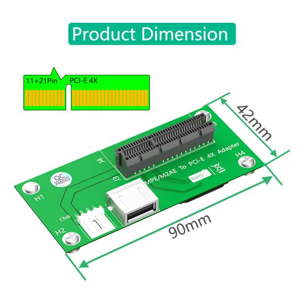 Mini PCI-E to PCI-E Express X4 USB Riser Card EMI Shielding Cover