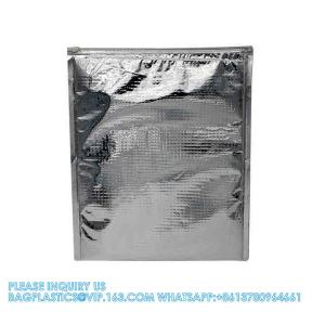China Slider closure thermal bag pack, Eco Friendly Plastic Insulate Thermal Bag Function For Freish Food Cooler Bag wholesale