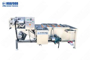 China Leek Garlic Vegetable Fruit Washing Machine , Vegetable Washing Equipment wholesale