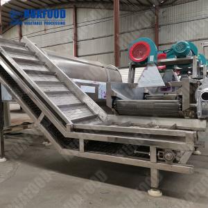 China Cleaning Vegetable And Fruit Washing Machine Processing Line High Efficiency wholesale
