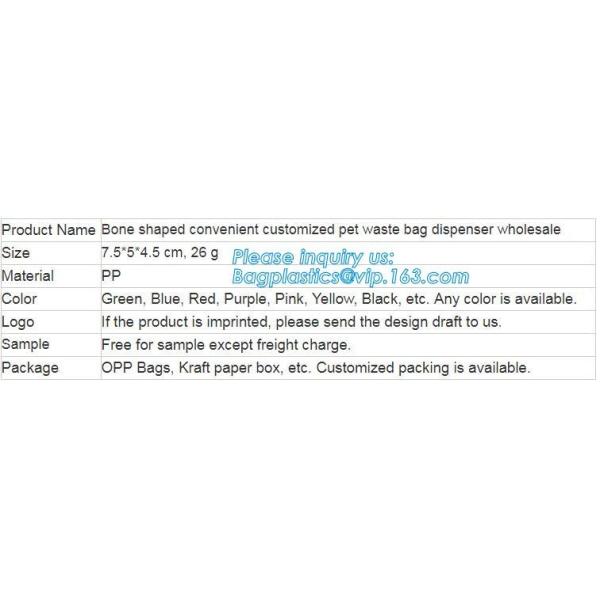 Promotional Pet Waste Bag Dispenser Dog Poop Bag, Dog Waste Bags Pet Poop Bag, Portable Dog Bag for Small Dogs Pet Poop