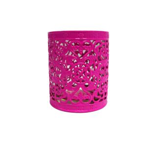 China Decorative Cup Candle Holder - Fuchsia wholesale