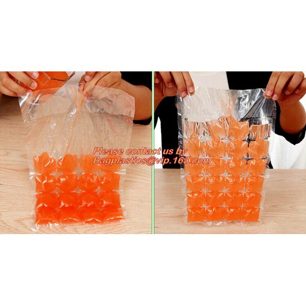 New Custom Printed Disposable Ice Cube Plastic Bag Manufacturer, Colored Disposable Plastic Ice Cube Freezer Bag, bageas
