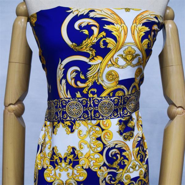 Island Style Polyester Printing Fabric 1.5m Width Custom Pattern