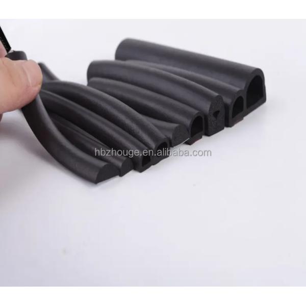 Extruded Black EPDM Round Foam Sealing Strip for Sponge Rubber Ring Cord Installation